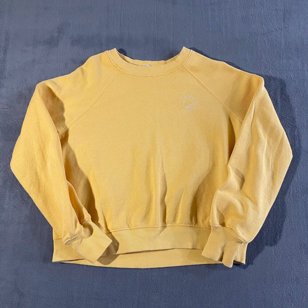 Roxy Yellow Womans Sweatshirt Size XS
